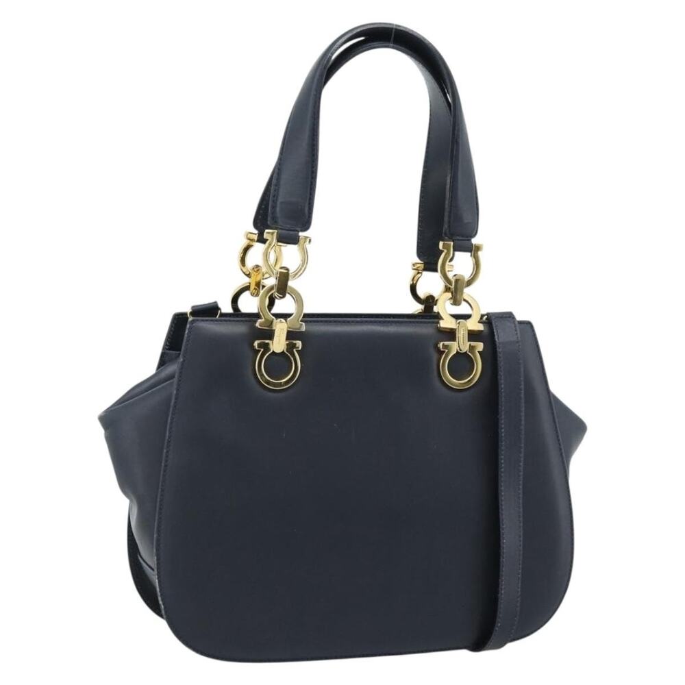Salvatore Ferragamo Gancini Handbag Blue